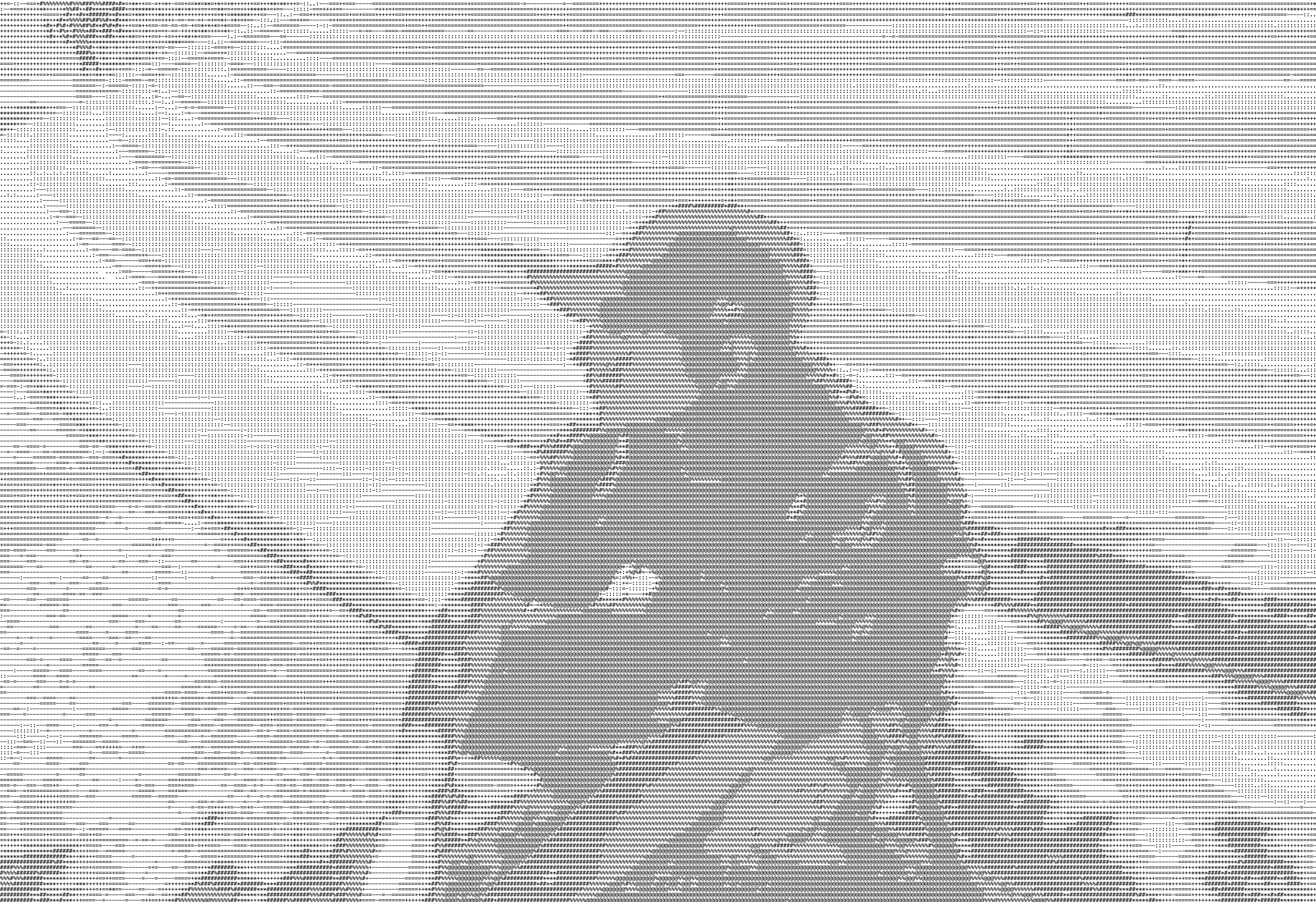 ASCII-character portrait of Rodrigo